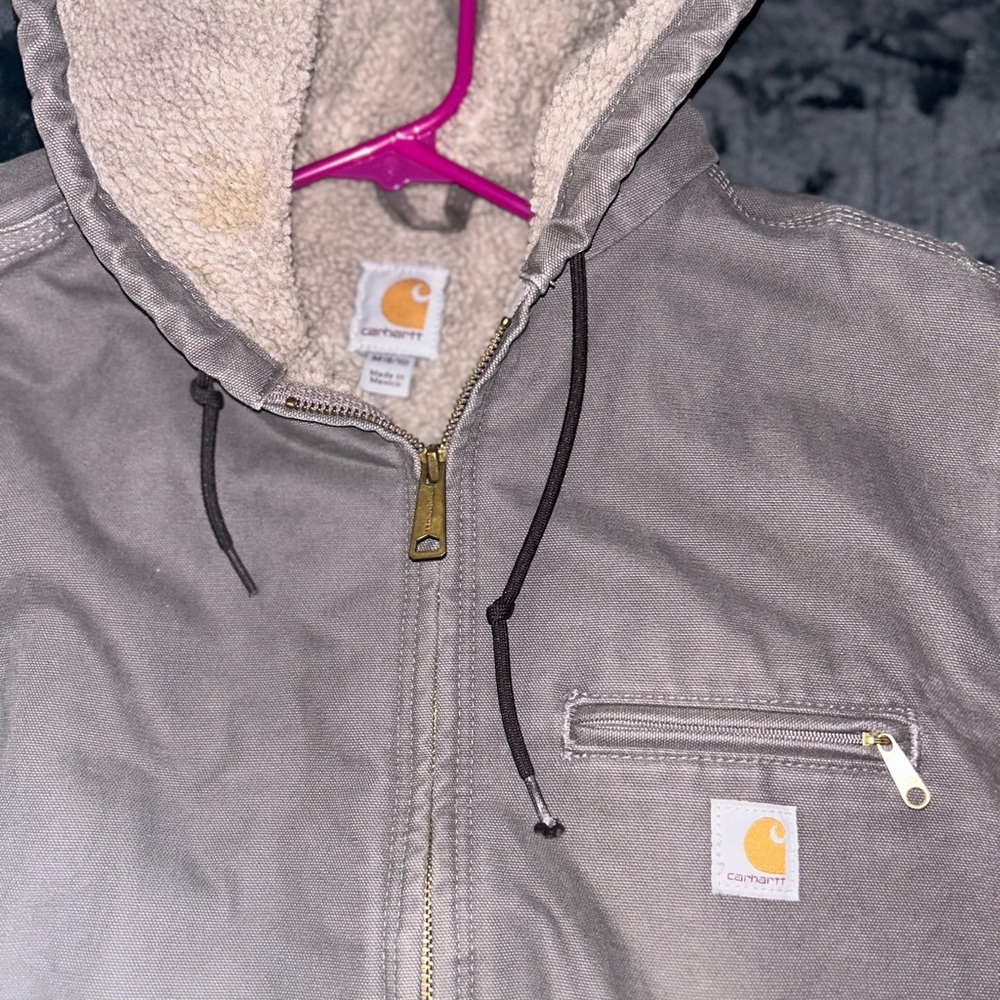 grey taupe women’s Carhartt jacket